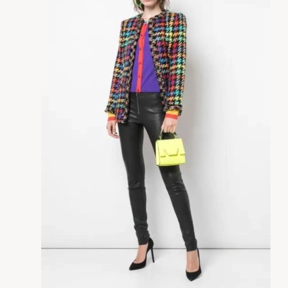 Alice + Olivia Andreas Frayed Blazer  NWOT - Picture 9 of 16